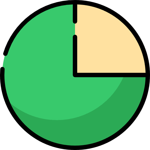 Pie chart finances stats business icon Pie chart finances stats business icon