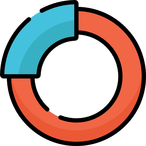 Pie chart finances stats statistics icon Pie chart finances stats statistics icon