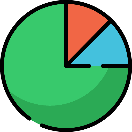 Pie chart graphical seo and web pie chart icon Pie chart graphical seo and web pie chart icon