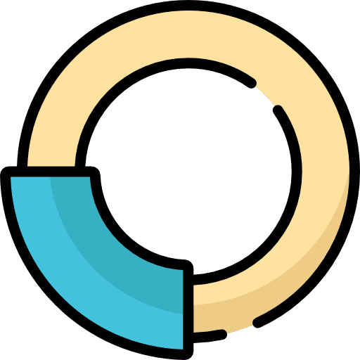 Pie chart statistics marketing seo and web icon Pie chart statistics marketing seo and web icon
