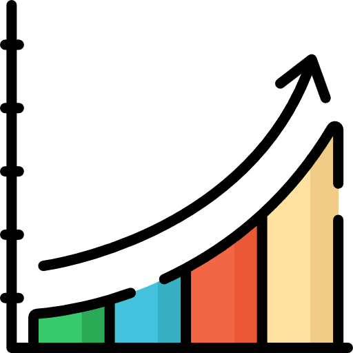 Profits statistics bar chart profits icon Profits statistics bar chart profits icon