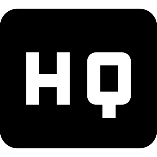 High quality high quality resolution video icon