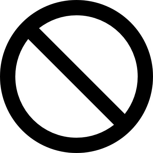 Forbidden prohibition ui shapes icon