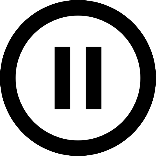 Pause ui music player multimedia icon