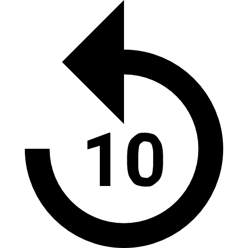 Replay circular arrow interface rotating arrow icon