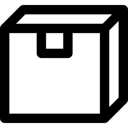 Package box shipping and delivery packaging icon