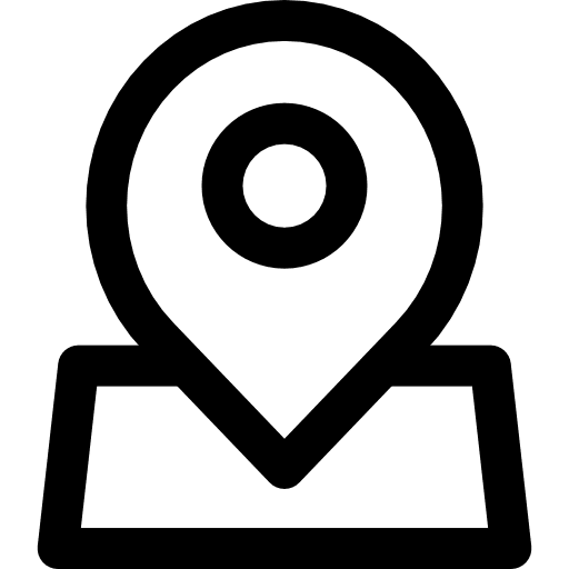 Placeholder signs map pointer region icon