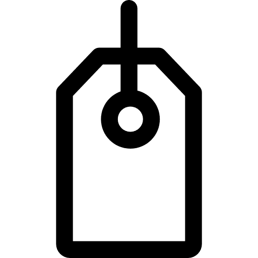 Tag label commerce and shopping price tag icon Tag label commerce and shopping price tag icon