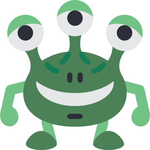 Monster fear terror halloween icon