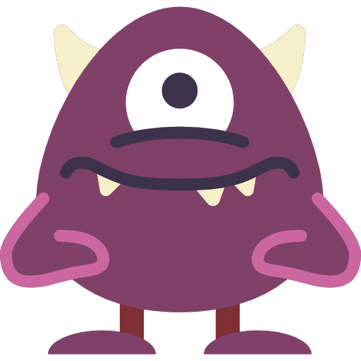 Monster scary avatar fear icon