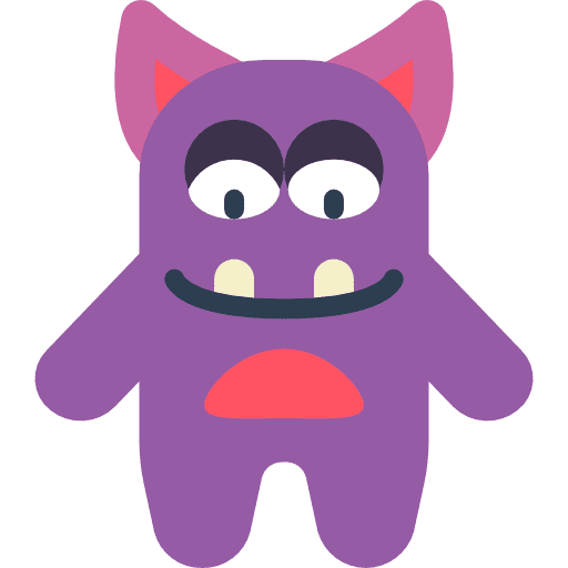 Monster fear spooky scary icon