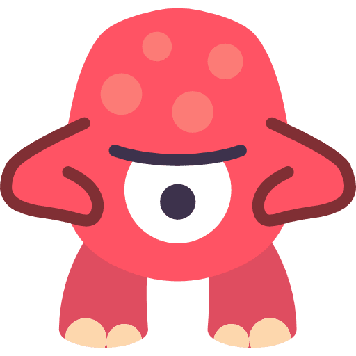 Monster halloween fear avatar icon