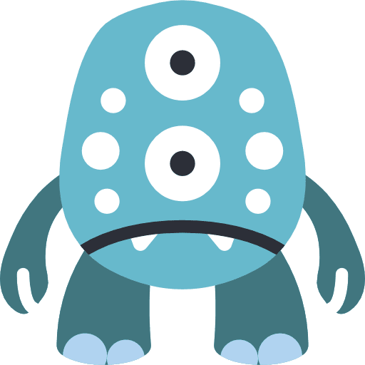 Monster monster halloween terror icon