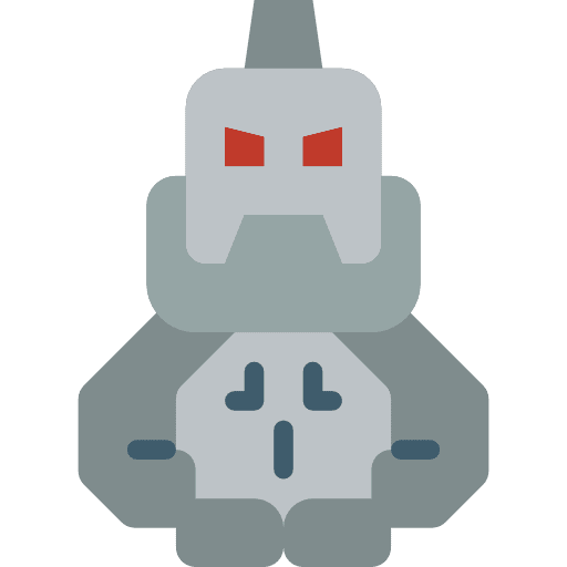 Monster spooky scary terror icon