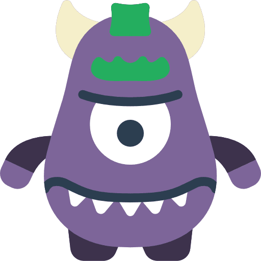 Monster terror fear scary icon