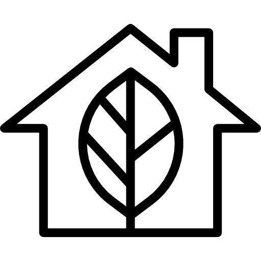 Eco house real estate ecological eco house icon