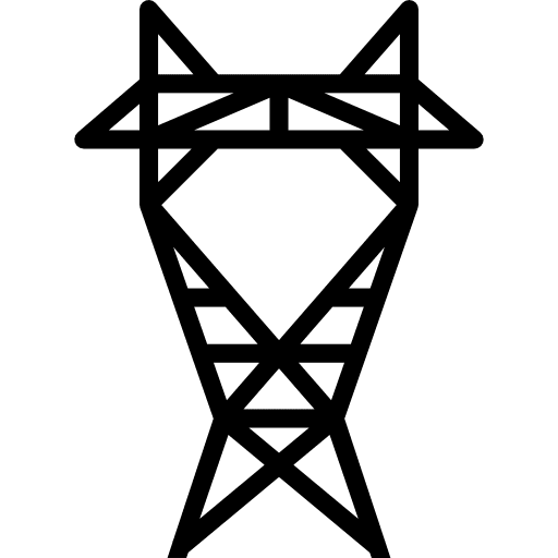 Electric tower ecology and environment electronics tower icon