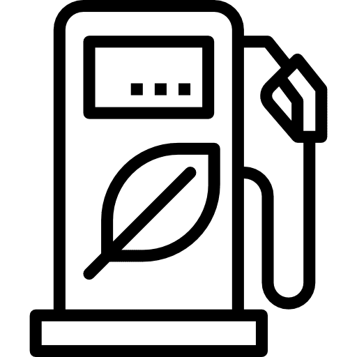 Gas station industry eco fuel petrol icon