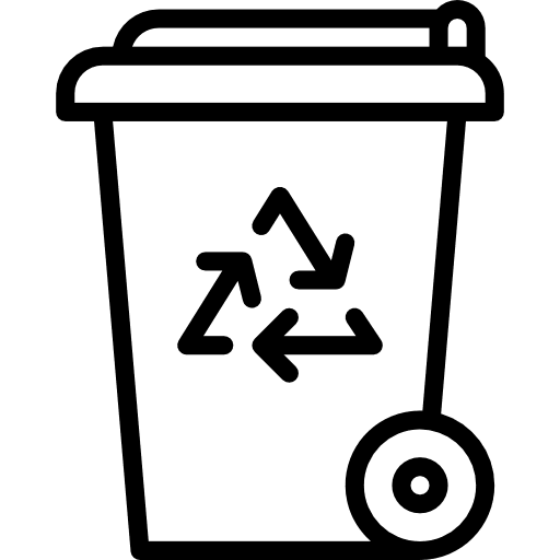 Recycle bin can trash recycling bin icon