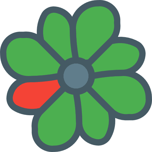 Icq logotype petals logotypes icon