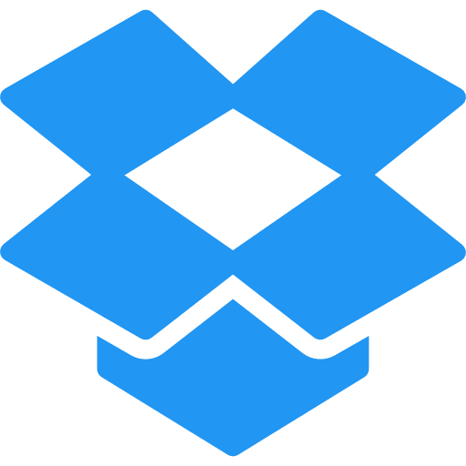 Dropbox social media social network shapes and symbols icon