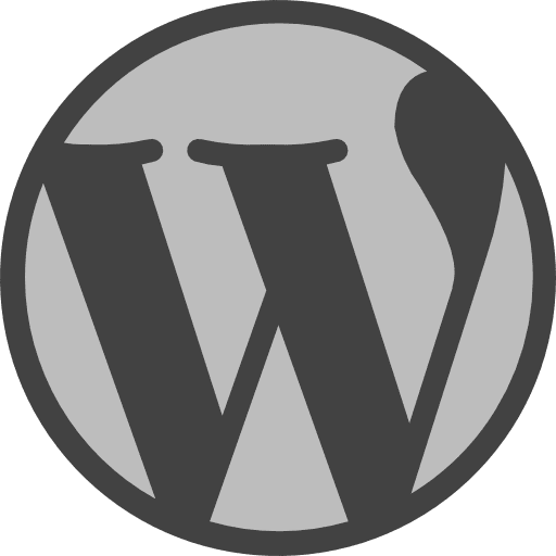 Wordpress letter social media circle icon