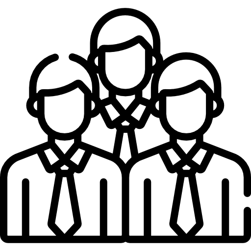 Employee business and finance work members icon