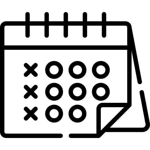 Event time and date interface wish list icon