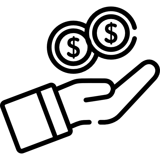 Growth ebitda plant coin icon