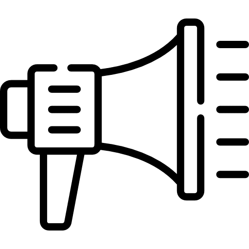 Megaphone shout communications loudspeaker icon