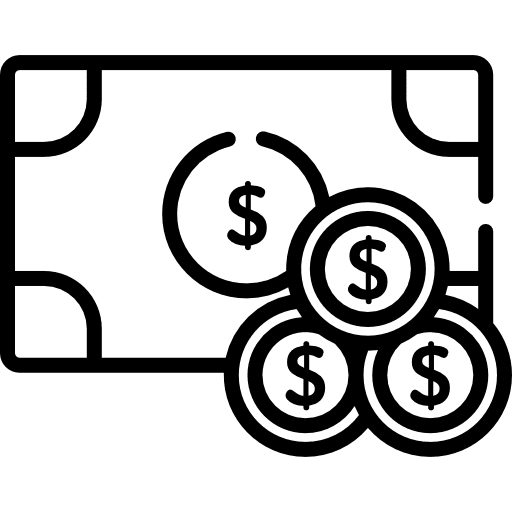 Money business and finance commerce and shopping notes icon