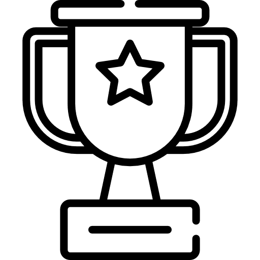 Trophy marketing sports and competition award icon