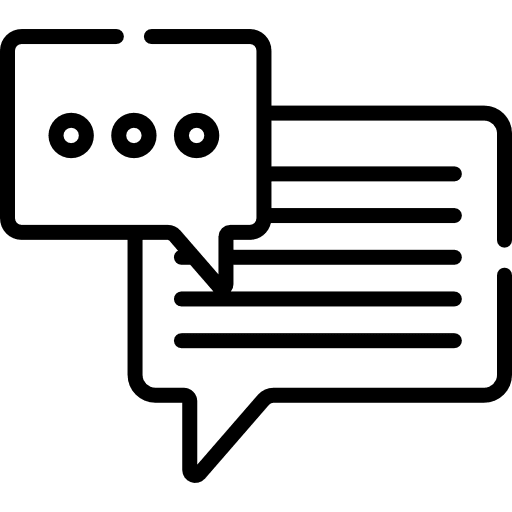 Chat bubble multimedia electronics interface icon