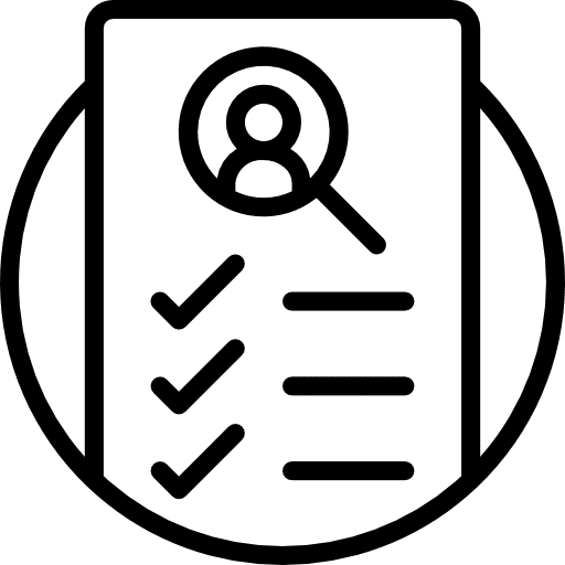 List checking tick tasks icon
