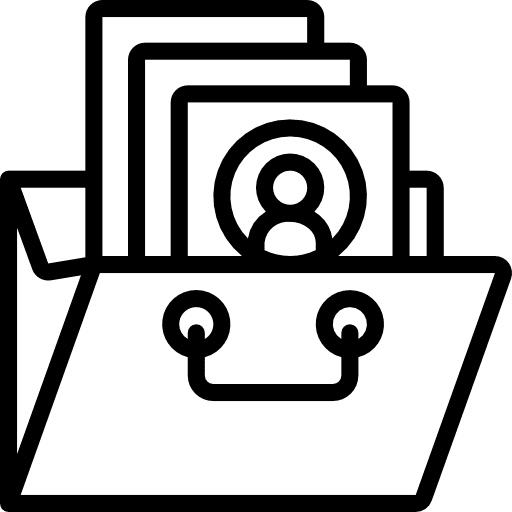 Portfolio business and finance bag portfolio icon