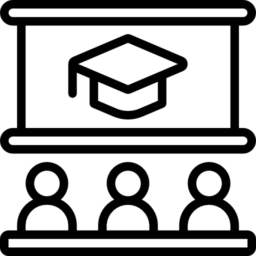 Presentation business and finance people presentation icon