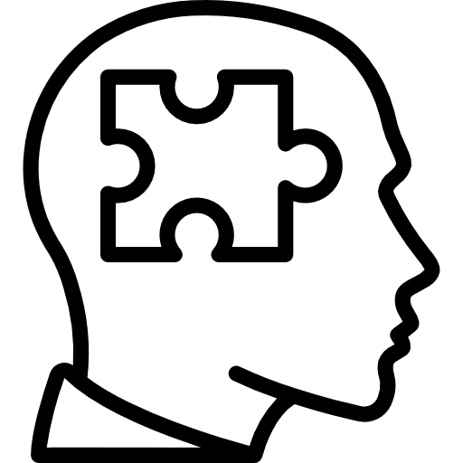 Puzzle puzzle alzheimer discipline icon