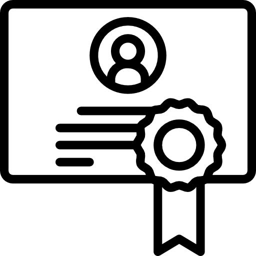 Diploma contract files and folders education icon