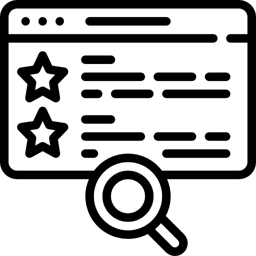 Skills magnifying glass ui browser icon