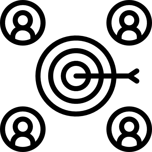 Target miscellaneous goal arrows icon