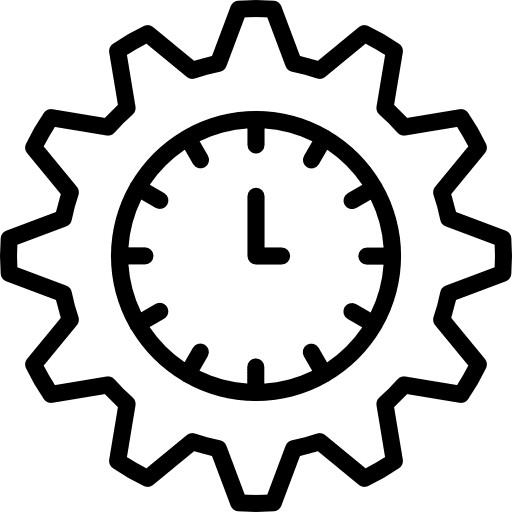 Time management wall clock clock circular clock icon