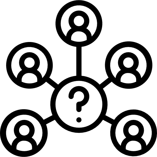 Work team people network collaboration icon