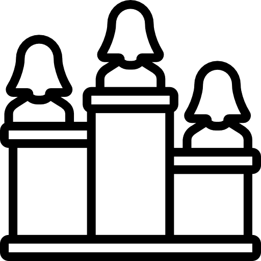 Podium business customer success worker icon