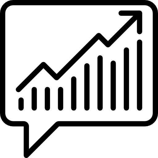 Analytics chat bar chart analytics icon