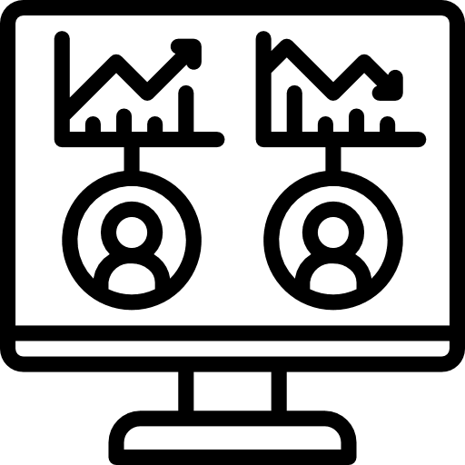 Analytics tv technology analytics icon