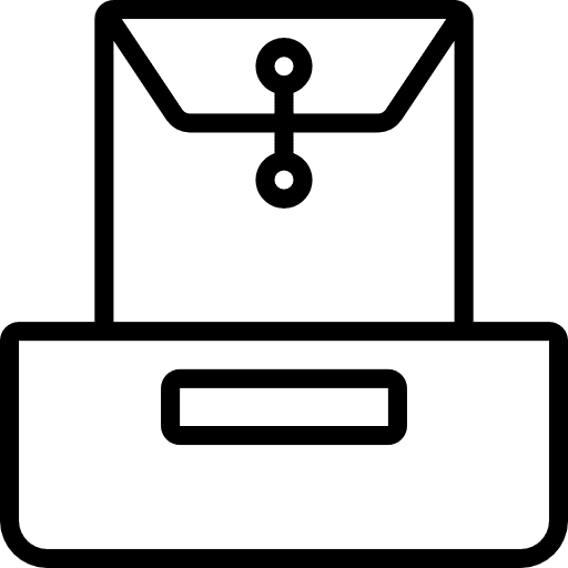 Inbox document archive file icon