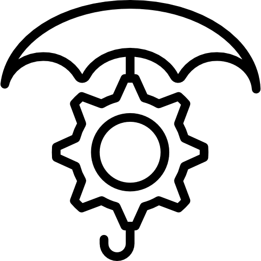 Insurance miscellaneous umbrella business and finance icon