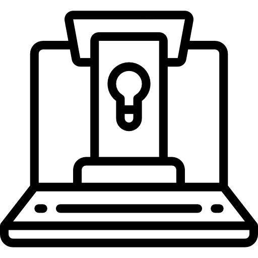 Laptop electronic computer technology icon