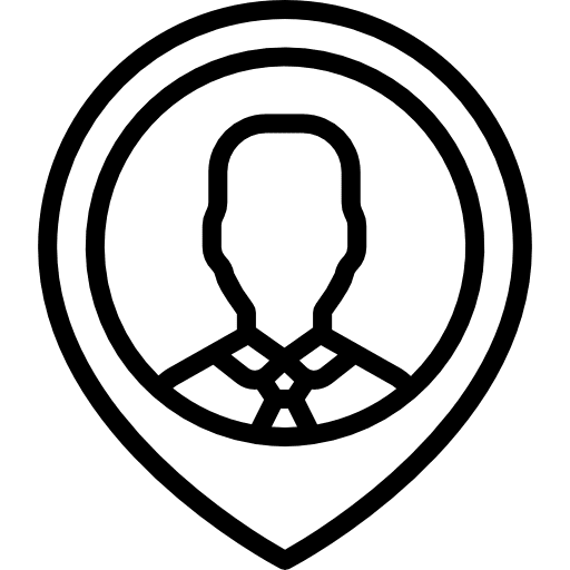 Pin placeholder map pointer interface icon