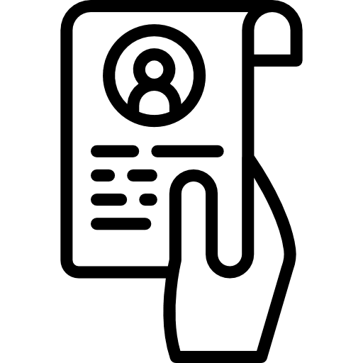 Resume interface curriculum vitae resume icon